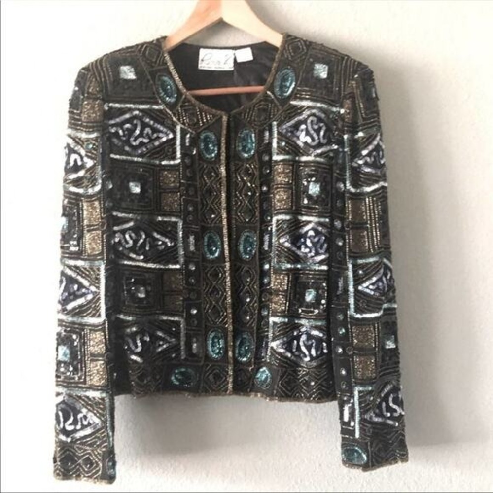 Vintage Rina Z Beaded Jacket